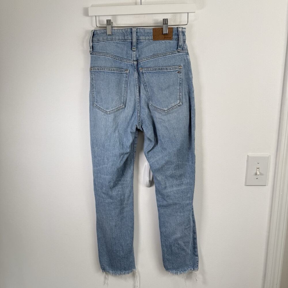 Madewell Curvy Perfect Vintage Jean Coney Wash Distressed High Rise Womens 24 - Picture 5 of 9